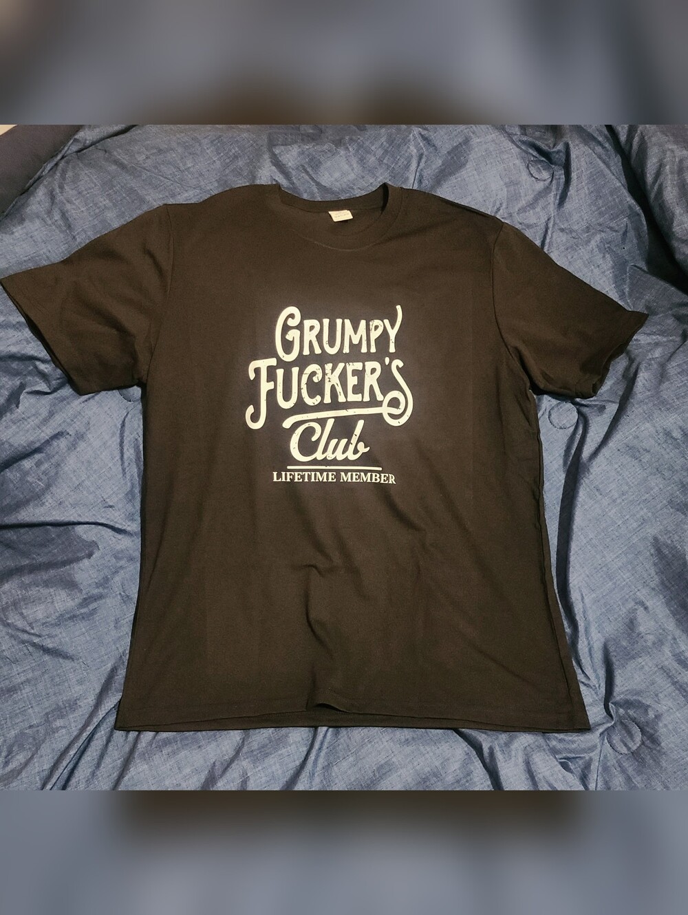Grumpy Fu**ers Club T-shirt 100% Cotton, New In Original Packaging! Mens Large